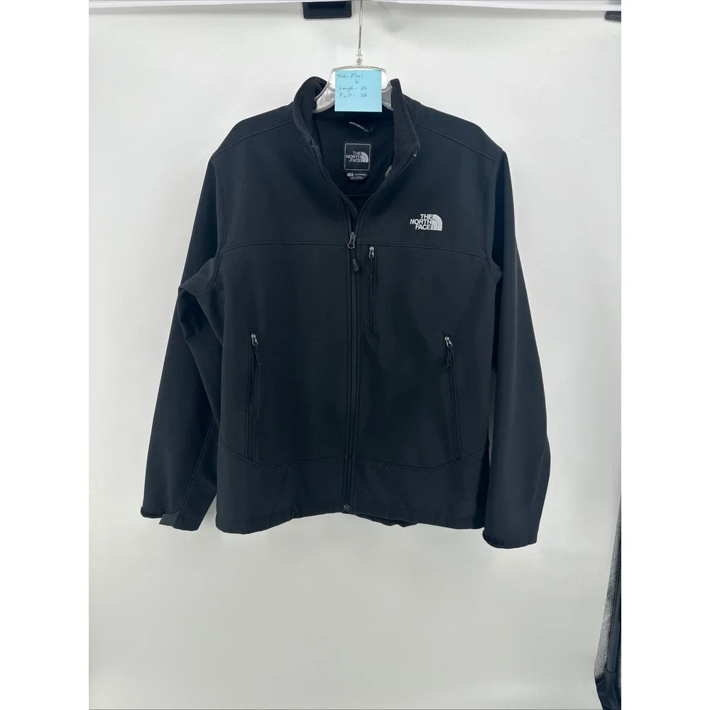 The North Face Mens Apex Bionic Softshell‎ Jacket Full Zip Large L Cuff damage